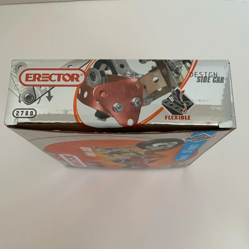 ERECTOR Set / Design Side Car / 1 Model / 91 Parts / #84 2780 / Kit Ages 8+